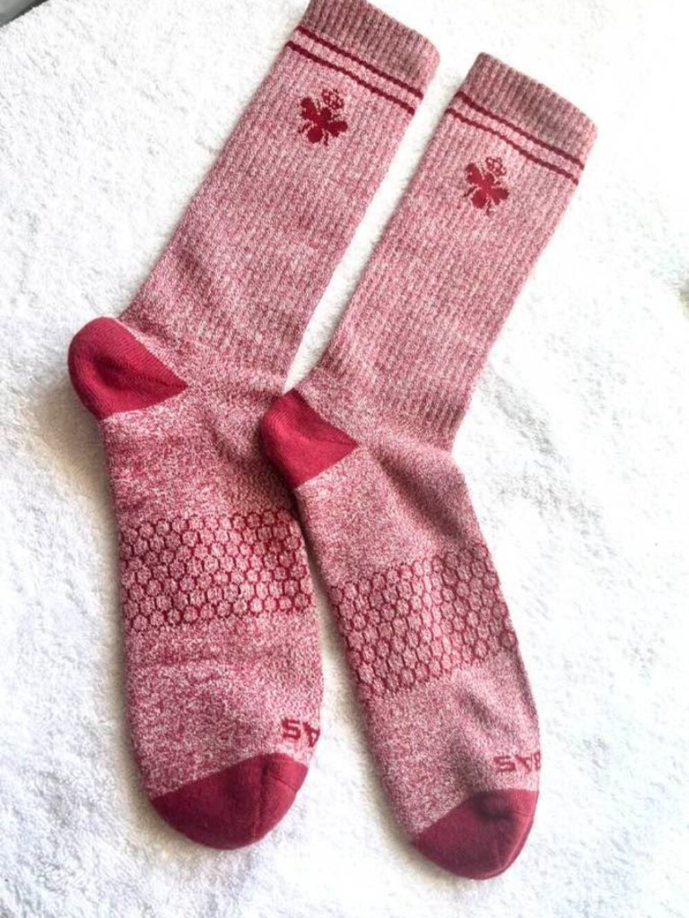 BOMBAS Performance Cotton Knee Socks Red Heather